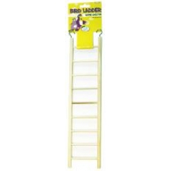 9 Step Wooden Bird Ladder Happy Pet 